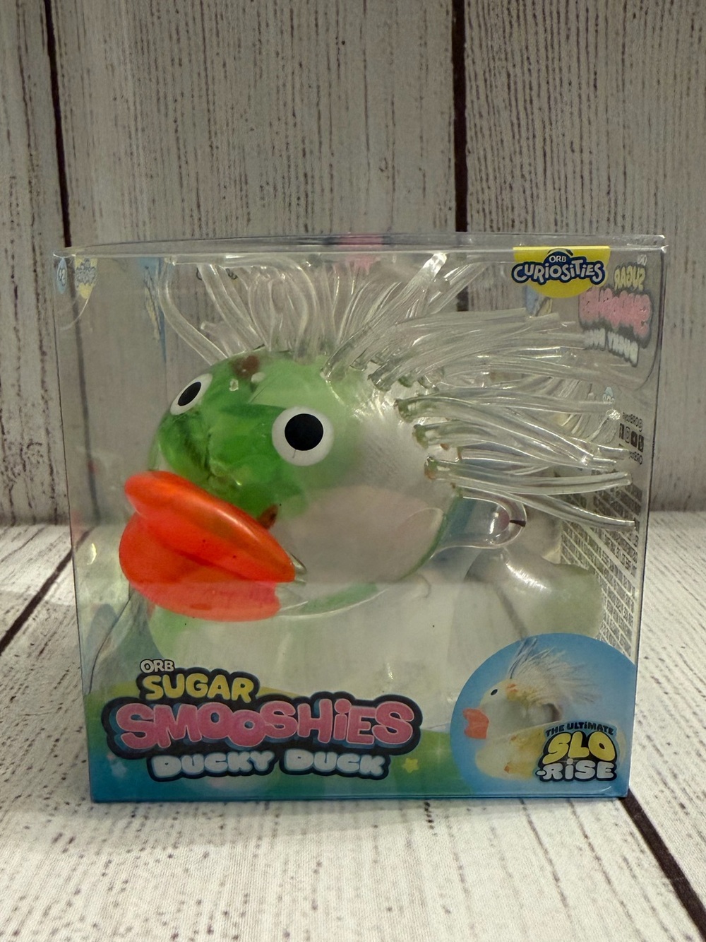 Orb Curiosities Sugar Smooshies Ducky Duck Toy Slow Rise Sugar Squishy Green